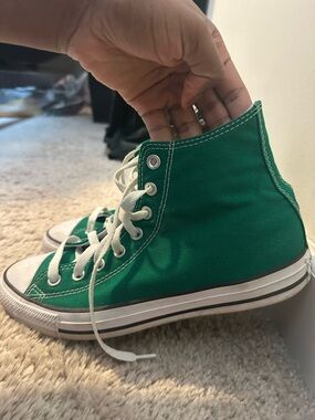 women green high top converse Sneakers